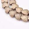 Electroplate Non-magnetic Synthetic Hematite Beads Strands G-P367-I-03-2