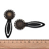 Alloy & Iron Bookmark Cabochon Settings PALLOY-N184-07AB-3