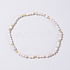 Natural Rose Quartz Round Beads Stretch Bead Bracelets for Women CQ7665-5-1