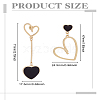 1 Pair Alloy Dangle Stud Earrings EJEW-LP0003-54G-02-2