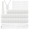 60Pcs Aluminum Big Pendants ALUM-OC0010-01B-1
