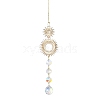 Alloy Rhinestone Hanging Ornaments HJEW-E012-02G-03-3