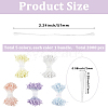 5 Bundles 5 Colors Gypsum with Cotton Cord Artificial Flower Core DIY-GF0014-07A-2