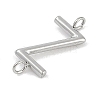 304 Stainless Steel Letter Connector Charms STAS-M108-01P-26-2