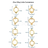 Zinc Alloy Links Connectors PALLOY-CJ0001-101-2