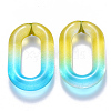 Two Tone Transparent Acrylic Linking Rings OACR-S036-006B-N02-1