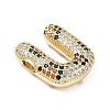 Brass Micro Pave Cubic Zirconia Pendants KK-Z108-02G-U-2