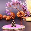 Natural Amethyst Chips Tree of Life Decorations PW-WGB4457-01-1