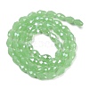 Opaque Solid Color Electroplate Glass Beads Strands EGLA-N013-J6mm-B04-2