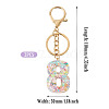 Number 8 Transparent Resin Keychains KEYC-TADJ0001-10H-2
