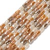Electroplate Glass Beads Strands X-EGLA-P065-02A-03-1