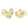 Real 18K Gold Plated Brass Stud Earrings EJEW-G382-11B-G-1