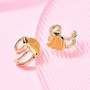 Brass Cuff Earrings EJEW-C186-02C-G-1