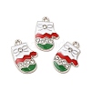 Christmas Alloy Enamel Pendants ENAM-M053-10P-3