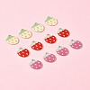 12Pcs 3 Colors Light Gold Plated Alloy Enamel Pendants FIND-FS0002-82-9