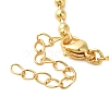 Real 18K Gold Plated Brass Pave Shell Ball Chain Locket Pendant Necklaces for Women NJEW-K381-02C-G-3