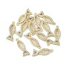 Brass Pave Cubic Zirconia Pendants KK-G462-48KCG-3