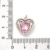 Brass Micro Pave Cubic Zirconia Pendants KK-U033-01P-3