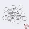 Rhodium Plated 925 Sterling Silver Round Rings STER-F036-03P-0.7x6-1