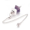 Natural Amethyst Dowsing Pendulums KK-F756-09I-2