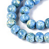 Baking Paint Glass Beads Strands X-DGLA-N016-6mm-09-3