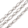 Tarnish Resistant 304 Stainless Steel Ring and Oval Link Chains X-CHS-E023-04P-1