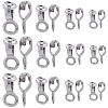 80Pcs 4 Styles 304 Stainless Steel Ball Chain Connectors FIND-SC0011-11-1