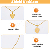 3Pcs 3 Colors Stainless Steel Pendant Necklaces Set NJEW-FI0001-55-4