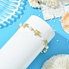 4Pcs 304 Stainless Steel & Shell Pearl Link Chains Bracelets for Women BJEW-JB13815-6