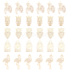 30Pcs 5 Style Brass Pendants KKC-CA0001-10-1