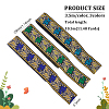 FINGERINSPIRE 10.5M 3 Colors Ethnic Style Embroidery Polyester Ribbons OCOR-FG0001-67-2