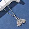 304 Stainless Steel Pendant Necklaces NJEW-Z073-04P-2