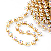 Brass Rhinestone Strass Chains CHC-T002-SS18-02C-2