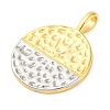 Rack Plating Brass Micro Pave Cubic Zirconia Pendants KK-M021-06PG-2