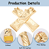 Half Finger Patent Leather Shiny Fingerless Gloves AJEW-WH20080-06A-4