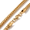 Ion Plating(IP) 304 Stainless Steel Wheat Chain Necklaces for Women Men BJEW-Q341-13G-2