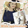 4Pcs 2 Styles Plum Blosssom & Flower Cotton Computerized Embroidery Sew on Patches PATC-GA0001-35-6