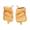 Brass Stud Earring Findings KK-Z122-12G-1