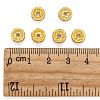 Brass Rhinestone Spacer Beads RB-A006-8MM-G-4