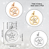 DICOSMETIC 9Pcs 3 Colors 316 Surgical Stainless Steel Charms STAS-DC0009-36-2