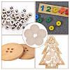 150Pcs 3 Bags Undyed Wood Cabochons WOOD-DR0001-06A-5