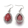 Synthetic Turquoise Dangle Earrings EJEW-XCP0001-23-2