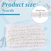 9 Yards Polyester Pleated Lace Trim OCOR-HY0001-28-2