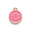 Alloy Enamel Pendants X-ENAM-S124-01B-03D-2