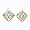 Alloy Crystal Rhinestone Pendants PALLOY-T067-183LG-RS-1