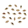 Real 18K Gold Plated Brass Micro Pave Cubic Zirconia Links Connectors ZIRC-L100-012G-1