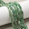 Natural Green Aventurine Nuggets Beads Strands G-L154-10-01-3