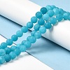 Natural Dyed White Jade Beads Strands G-M402-B01-02-2