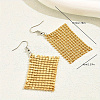 Fashionable Geometric Alloy Rectangle Dangle Earrings HF4602-5