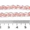 Electroplate Glass Beads Strands X-EGLA-R008-6x4mm-7-2